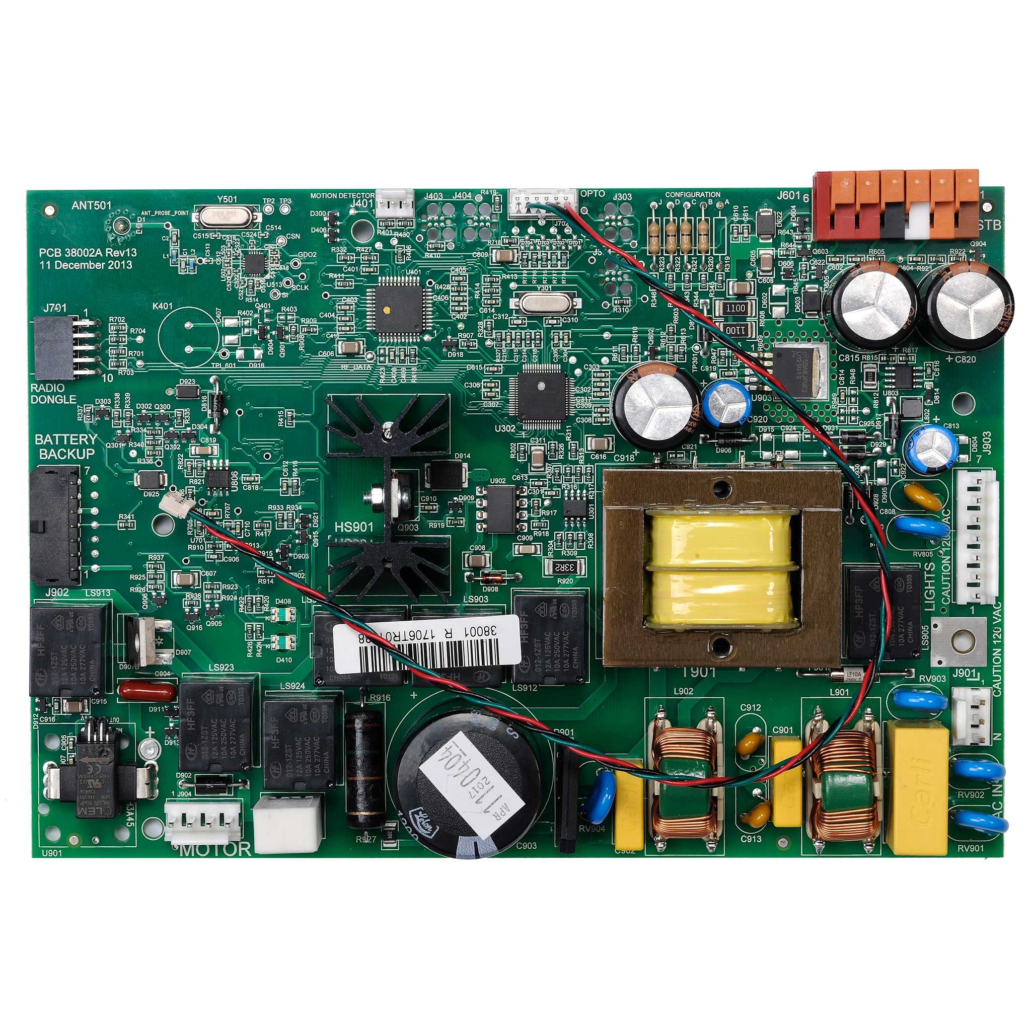 CTRL BD,DC SCR,HIGH,DUAL ENCDR