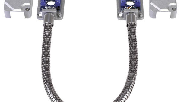 Armored door cord with terminal blocks