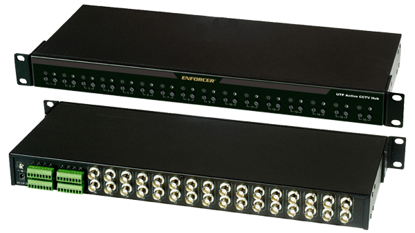 1U 16-Channel Active Balun Hub