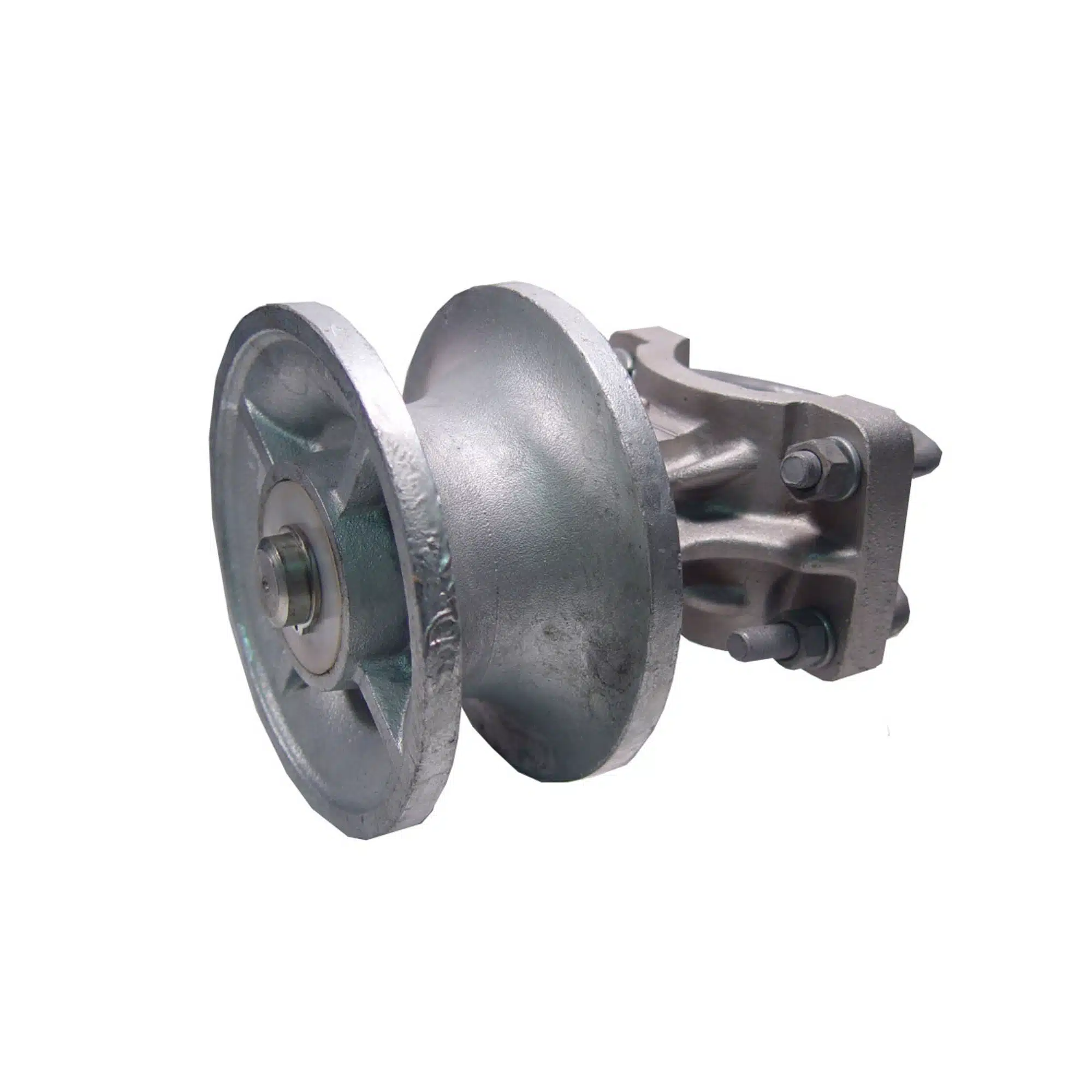 4"CANTILEVER ROLLER, IRON BASE