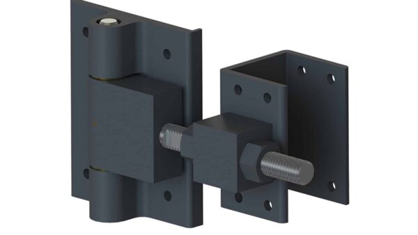 Heavyduty estate gate hinge bolt-on BLK