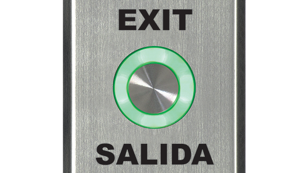 Pushbutton-Single Gang-EXIT and SALIDA
