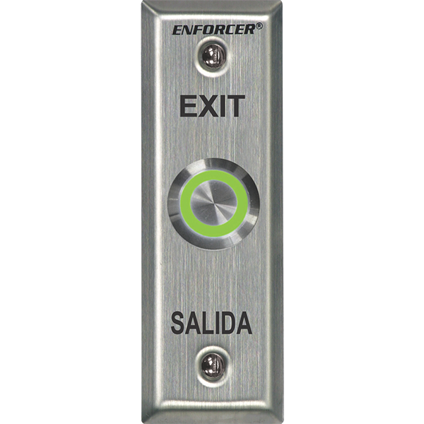 Illuminated Push to Exit Plate