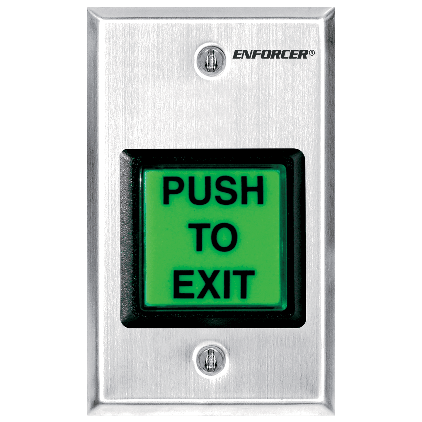 Push to Exit Button-Illuminated green