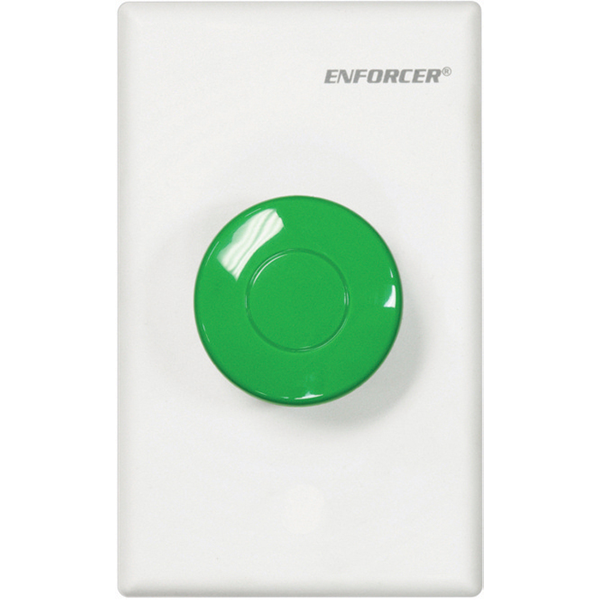 1 1/2" Green Mushroom Cap Button.