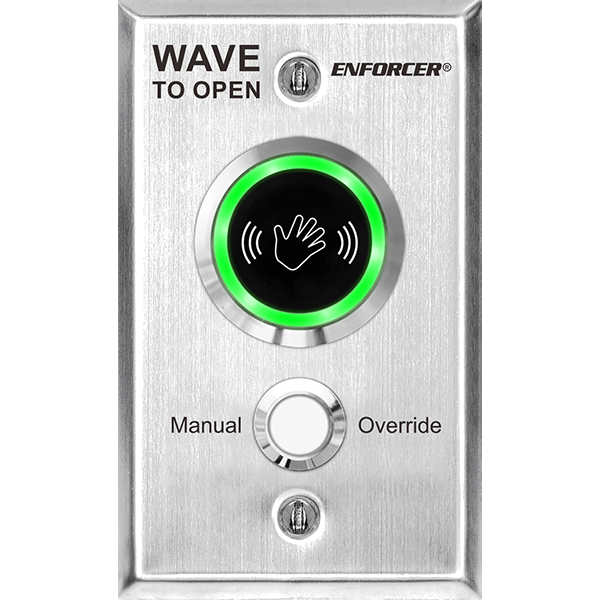 No-Touch sensor-single-gang w/overri