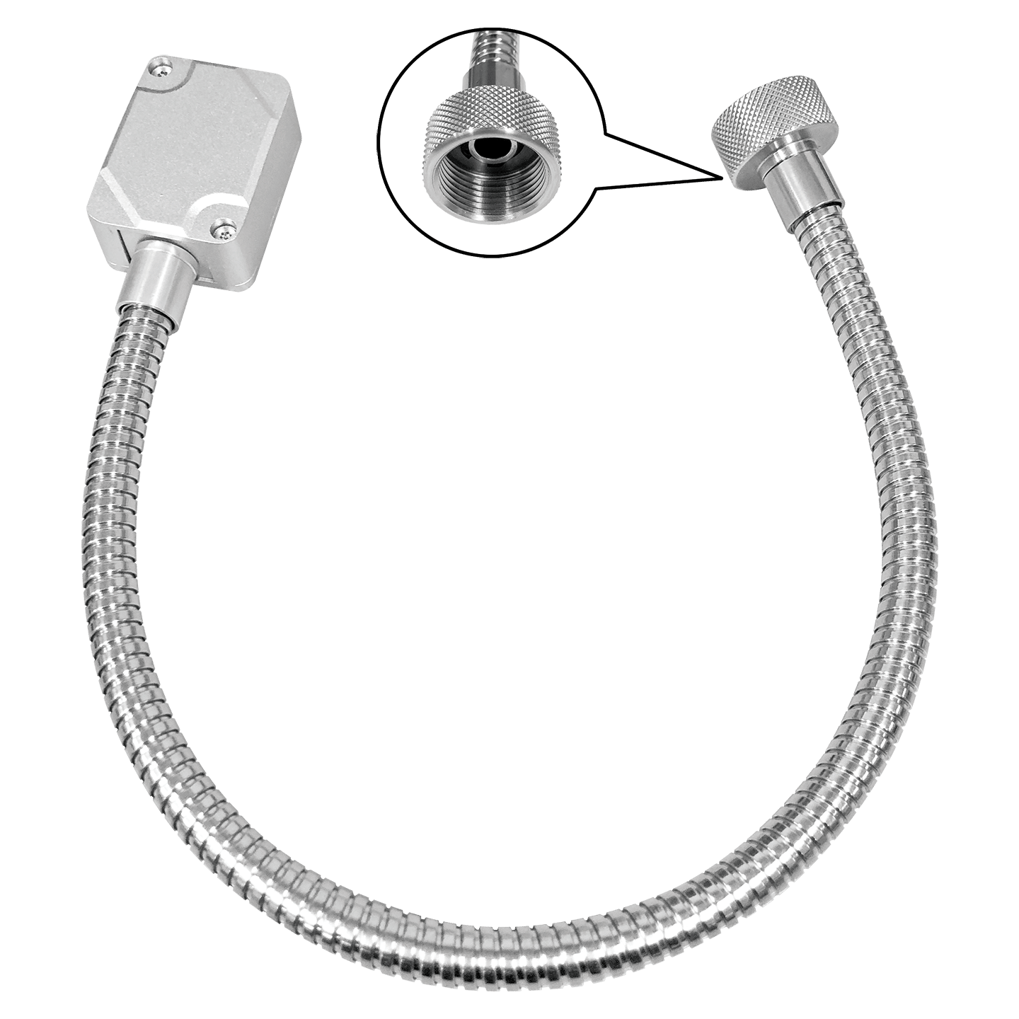 Gate Lock Armored Door Cord – Silver