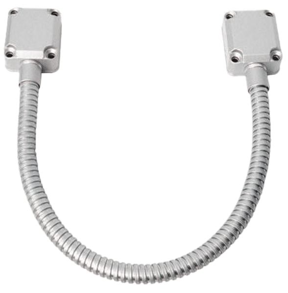 Armored 18" cord w/aluminum end caps