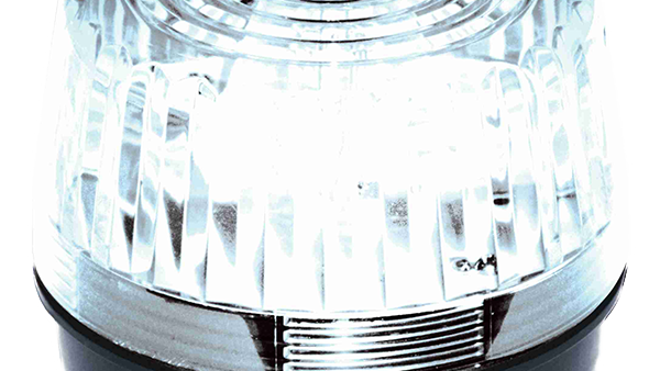 Strobelight 6-24 vdc clear lens cover