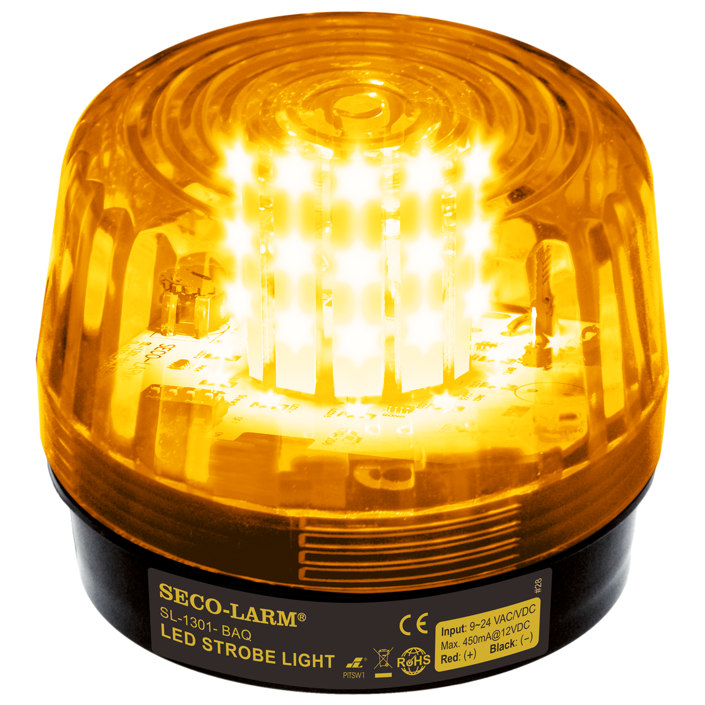 Strobe Light-Amber LED-6 flash patterns