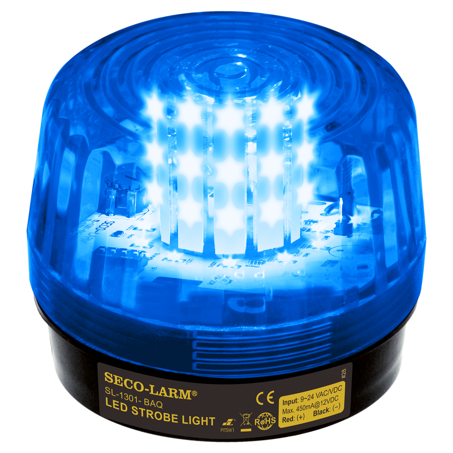 Strobe Light-Blue LED-6 Flash Patter