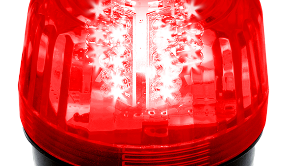 Stobe Light-Red LED-6 flash patterns