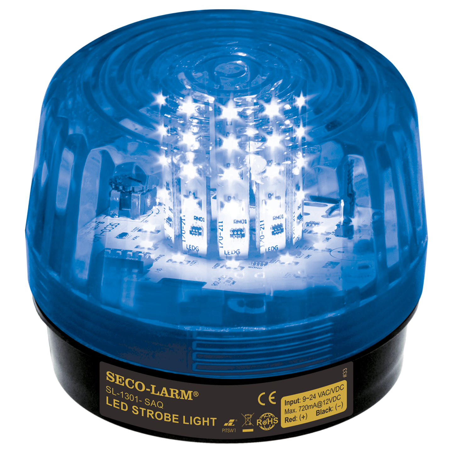 Strobe Light Blue ,6 Flash Patterns