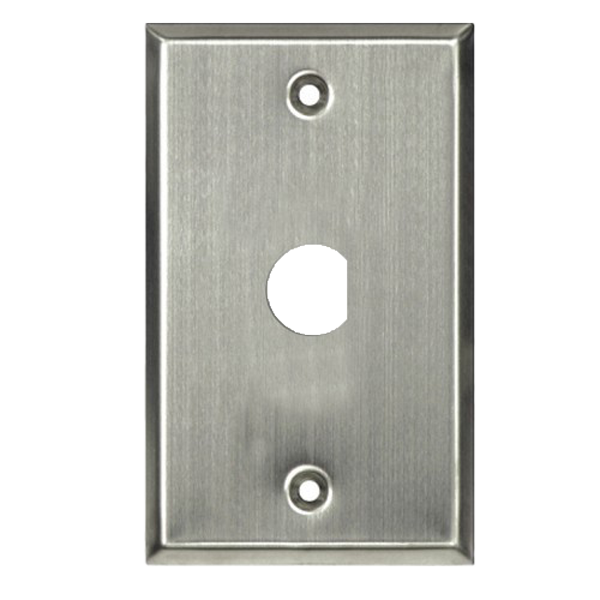 Single Gang Plate w/ 3/4" D-Hole