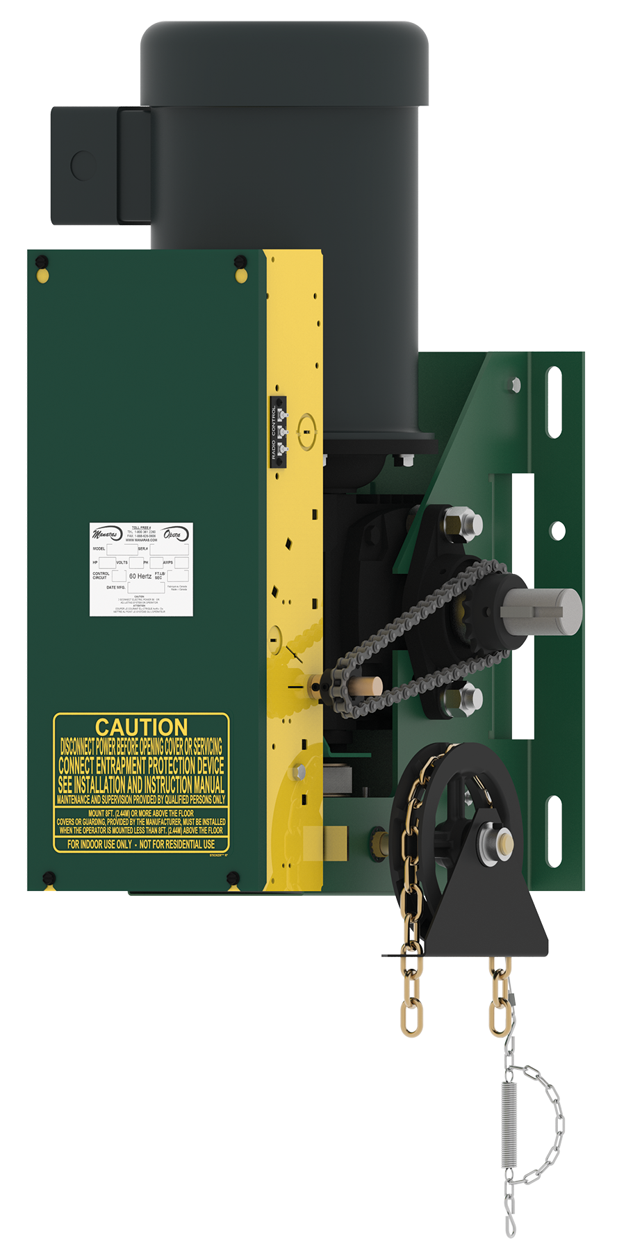 CDO Vry Hvy Hoist RH 1.5HP-120V-1PH