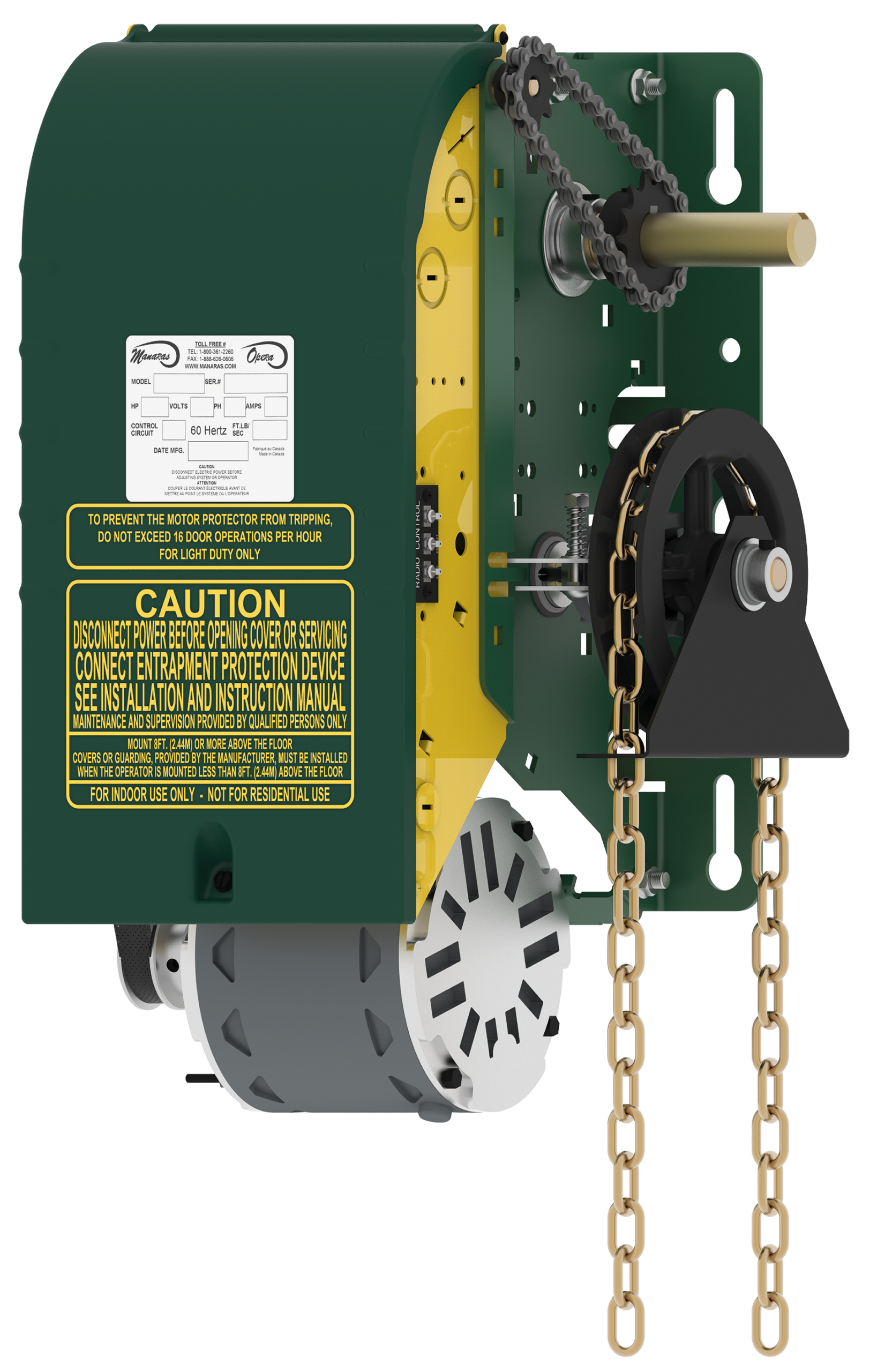 CDO Medium Hoist RH 1/2HP-120V-1PH