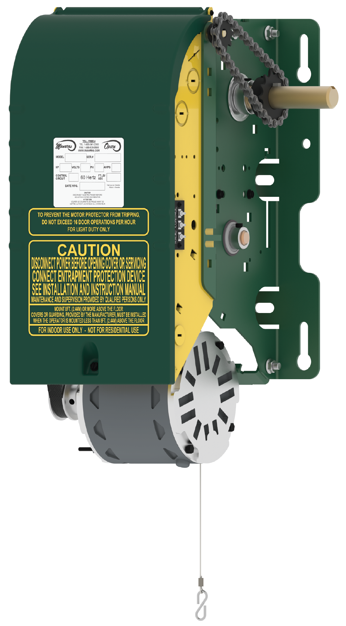 CDO Medium Jackshaft 1/2HP-120V-1PH
