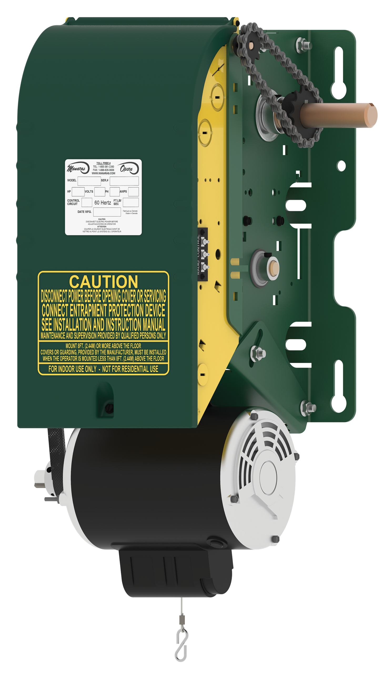 CDO Heavy Jackshaft 1/2HP-120V-1PH