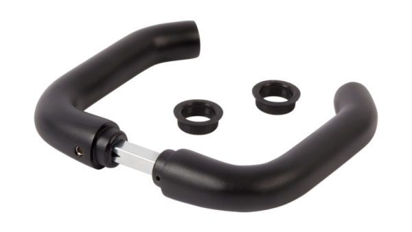 Black anodized aluminum handle, two
