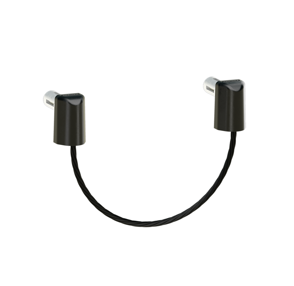 Stainless steel safety cable for gates