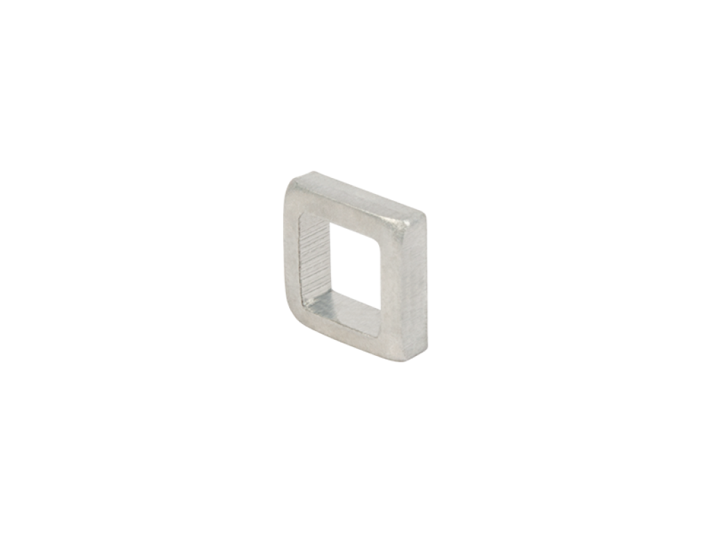 SQUARE ALUMINUM WASHER TO BLOCK ONE OR