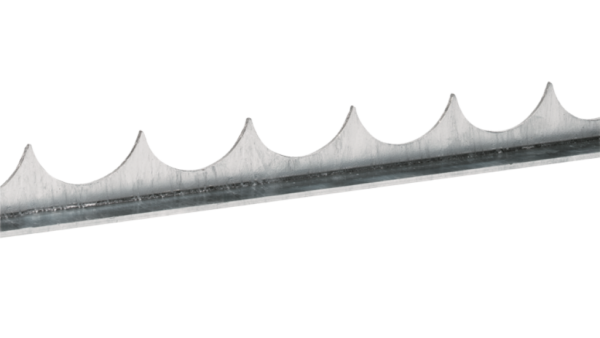 Hot-dip galvanised L-security strips to