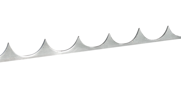 Security strips in black steel to weld