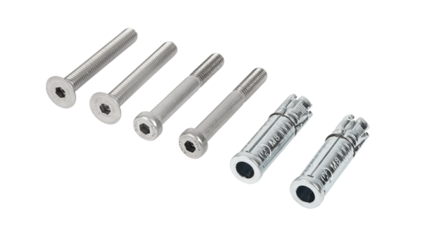 Masonry wall fixation set for keeps