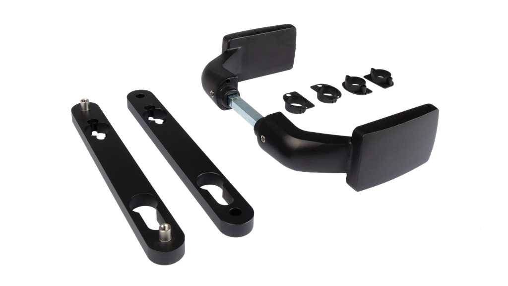 Aluminum anodized handle pair