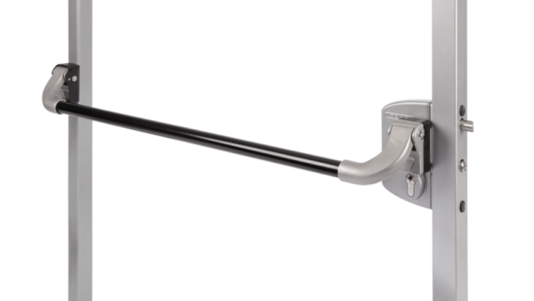 Push bar in aluminium for surface