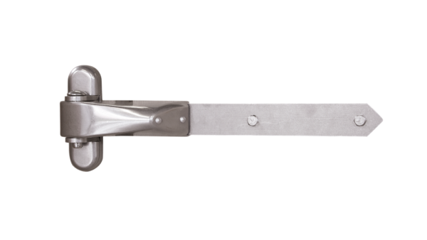 Vandal-proof 4D-hinge for wooden gates
