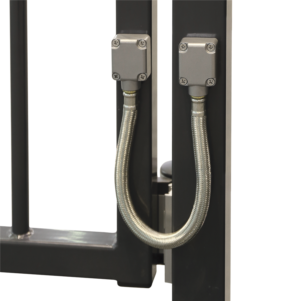 Reinforced, braided stainless steel