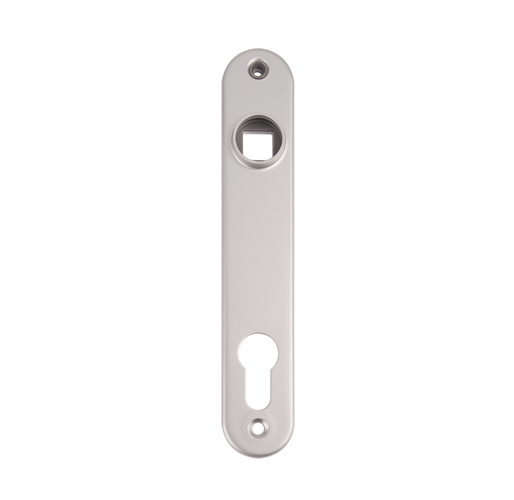 Aluminum cover shield for mortise locks