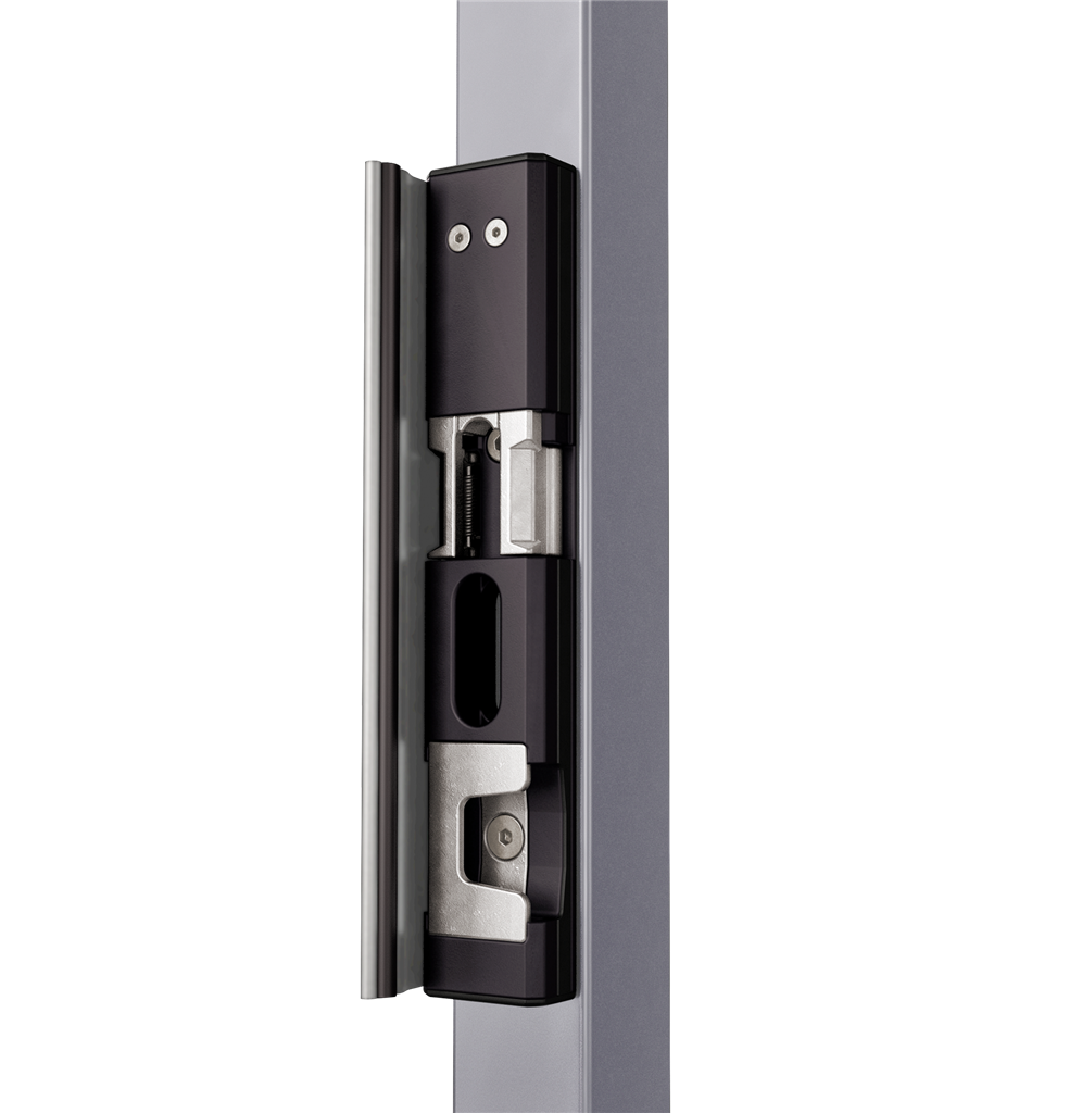 Surface mount electric strike with