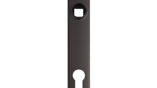 Aluminum cover shield for mortise locks
