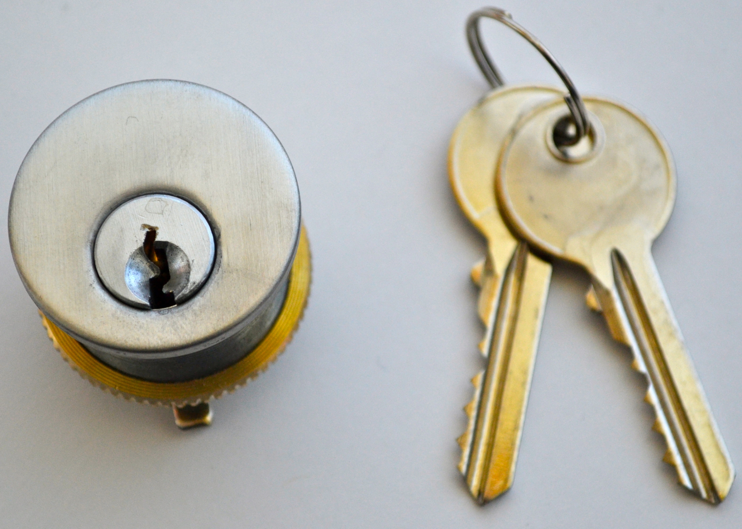 Mortise cylinder only, Includes 2 keys