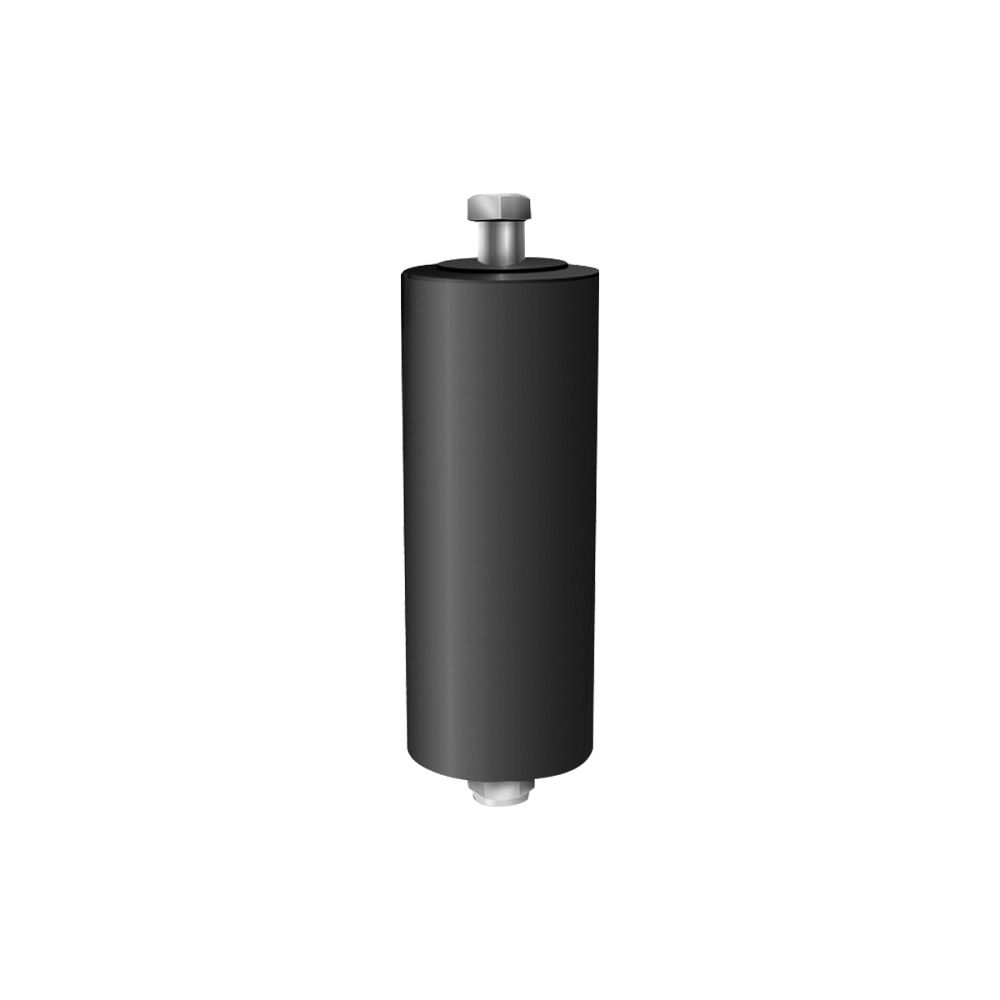 6in Bk neoprene pinch roller, no bearing