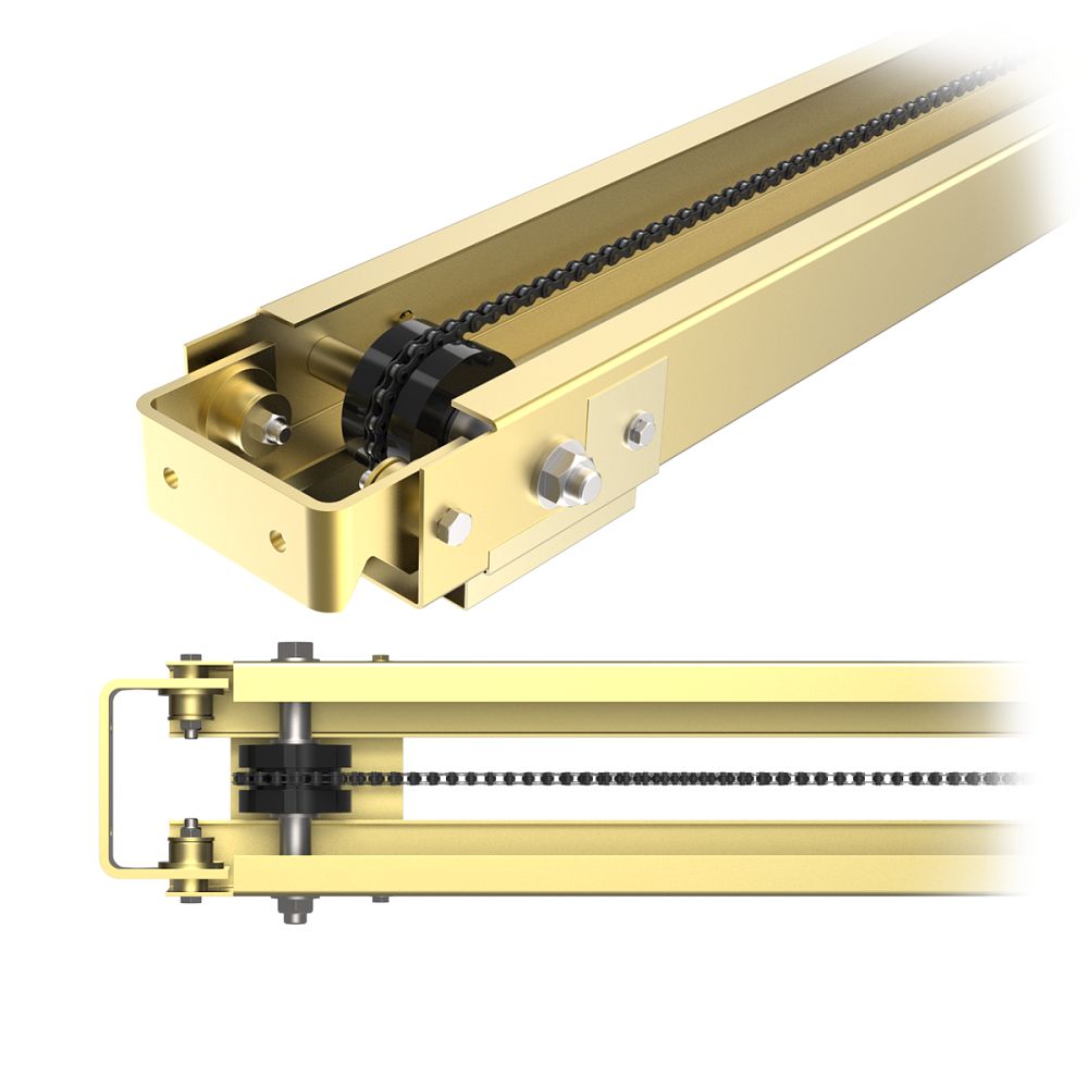 High Traffic Overhead Rail Only -8ft.