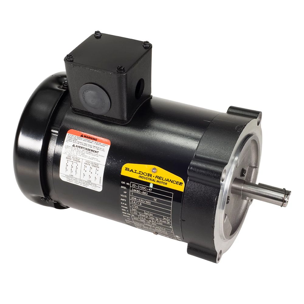 MOTOR, 1HP, 230/460V, 3PH, CF, TEFC