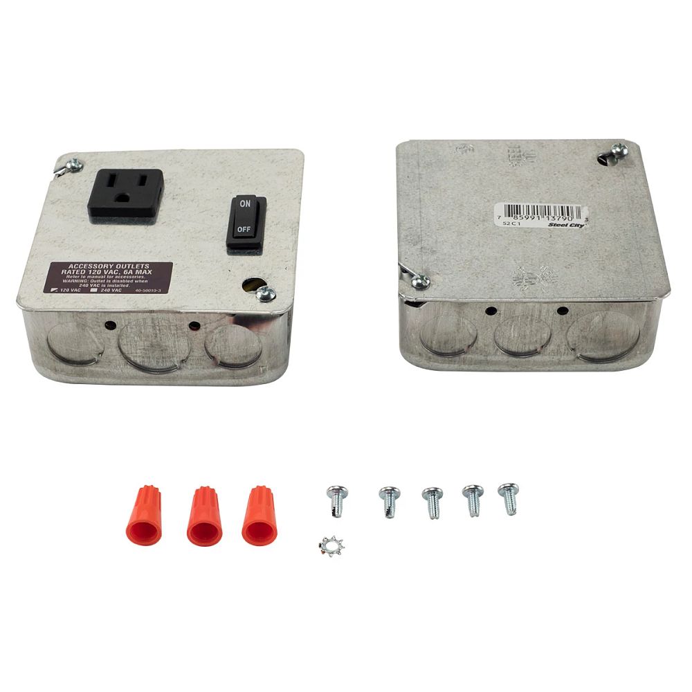 ON/OFF SWITCH AND RECEPTACLE BOX