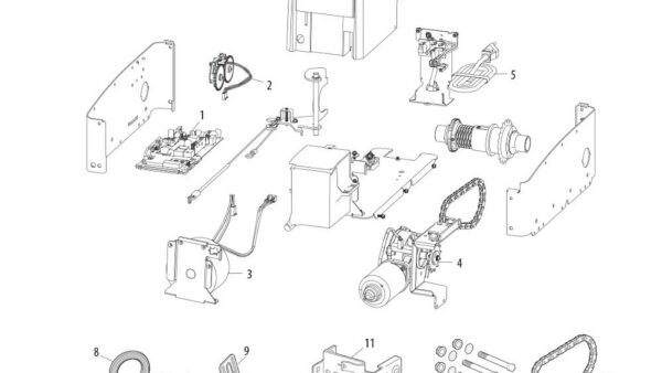 Light Duty Jackshaft 12VDC Roll Steel