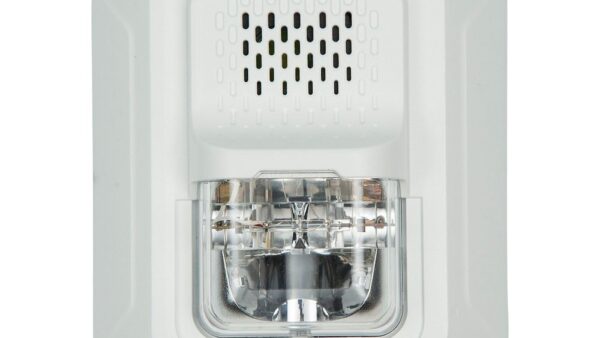 Plain White 2-Wire Horn Strobe 12/24VDC