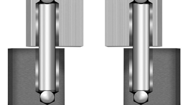 Hinge Pair, 1/2 Steel--1/2 Alum